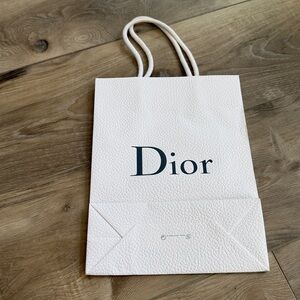 Dior Cream Textured Tote Bag